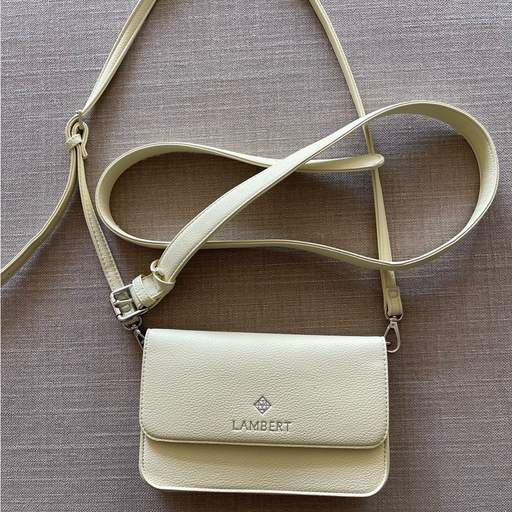 Lambert Crossbody Bag ( light butter yellow)